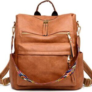Women's Vegan Leather Backpack Purse Convertible Handbag Travel Bag